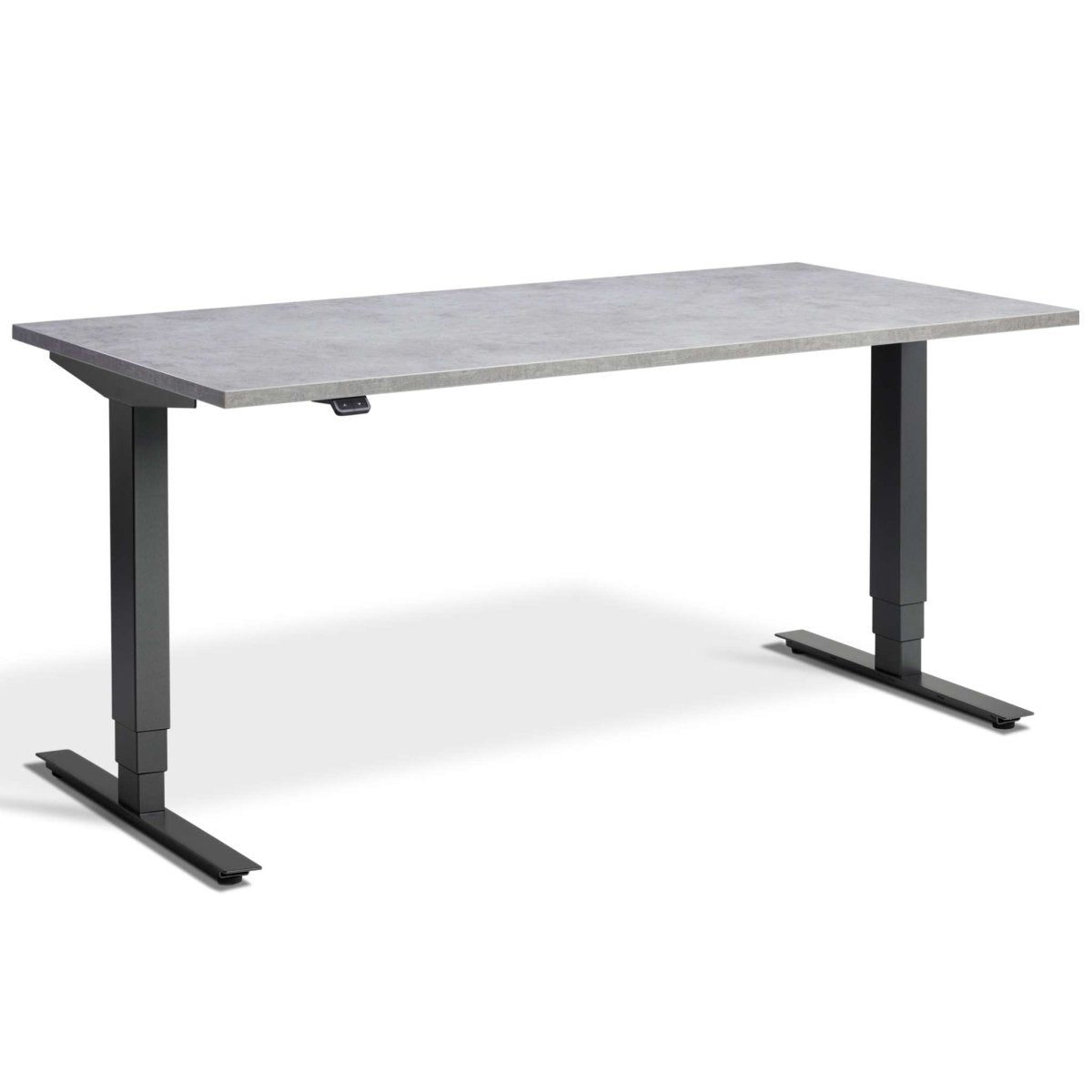 Masta Electrically Height Adjustable Desk - Anthracite Frame Concrete Top