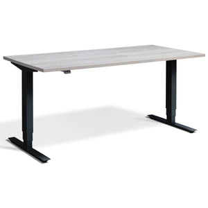 Masta Electrically Height Adjustable Desk - Black Frame Cascina Pine Top