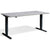 Masta Standing Desk with Concrete Desk Top and Black Frame - front view