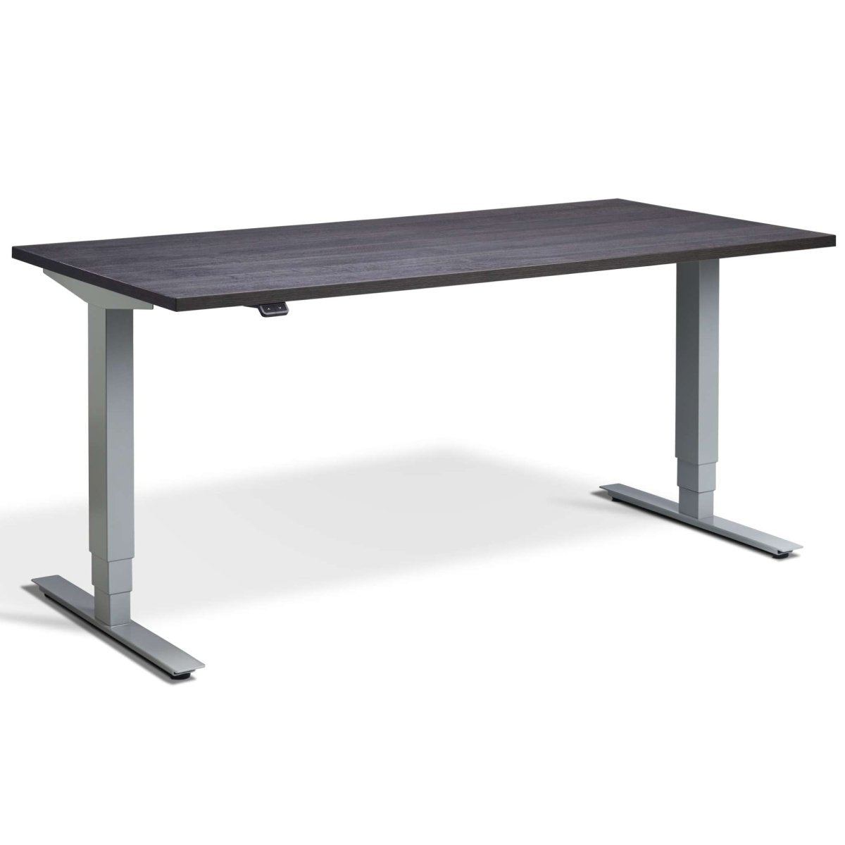 Grey sit shop stand desk