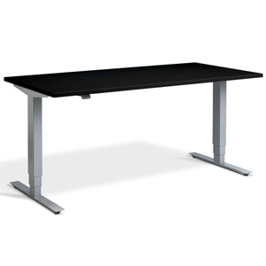 Masta Electrically Height Adjustable Desk - Silver Frame Black Top