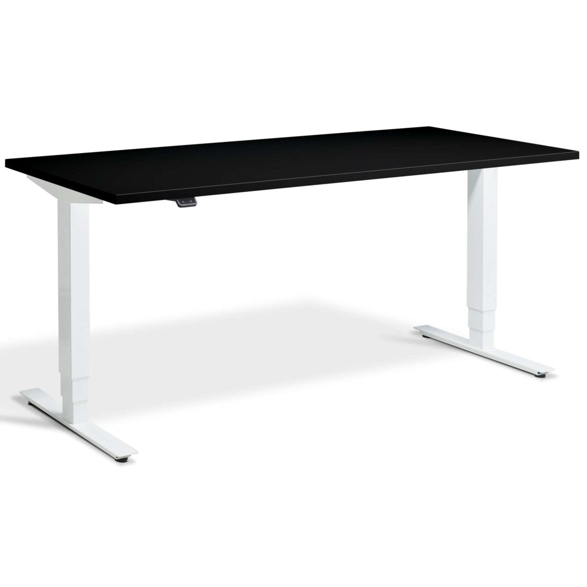 Masta Electrically Height Adjustable Desk - White Frame Black Top
