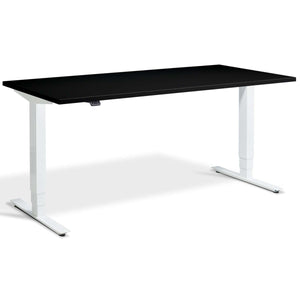 Masta Electrically Height Adjustable Desk - White Frame Black Top