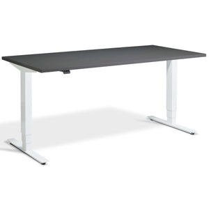 Masta Electrically Height Adjustable Desk - White Frame Graphite Top