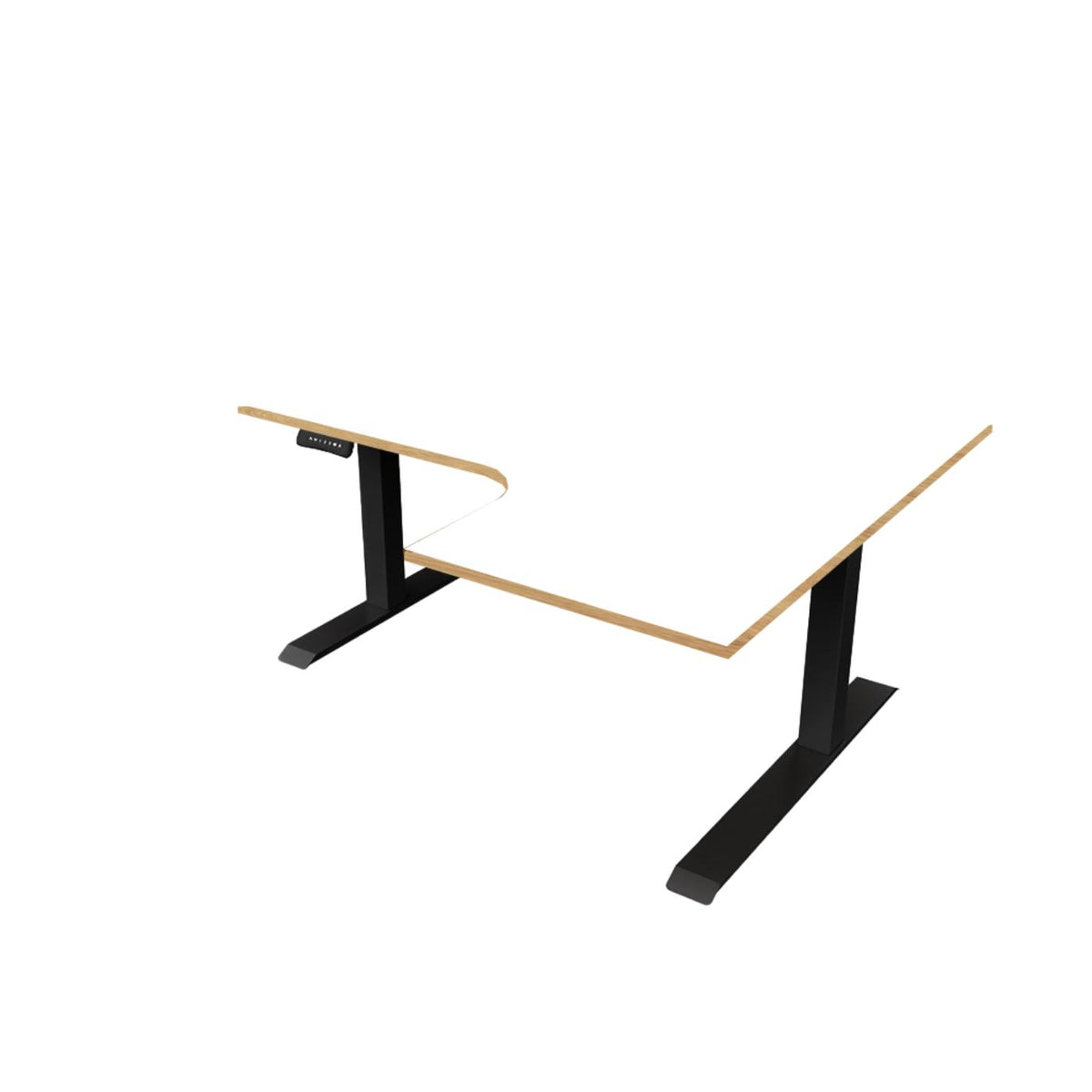 Small Corner Standing Desk | Rize Radial