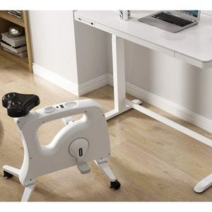 Workercise Pro desk bicycle positioned as a standing desk