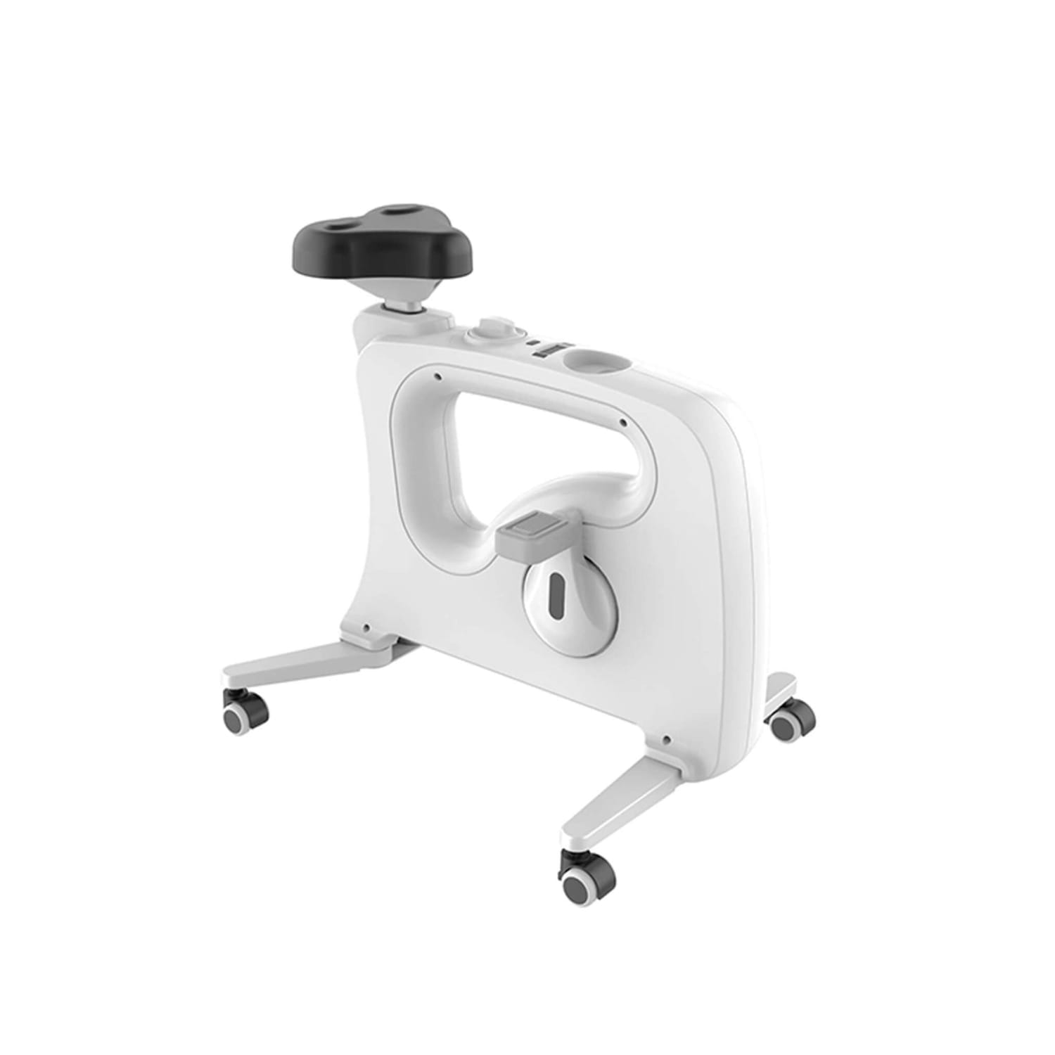 Workercise Pro under desk bike viewed from the side