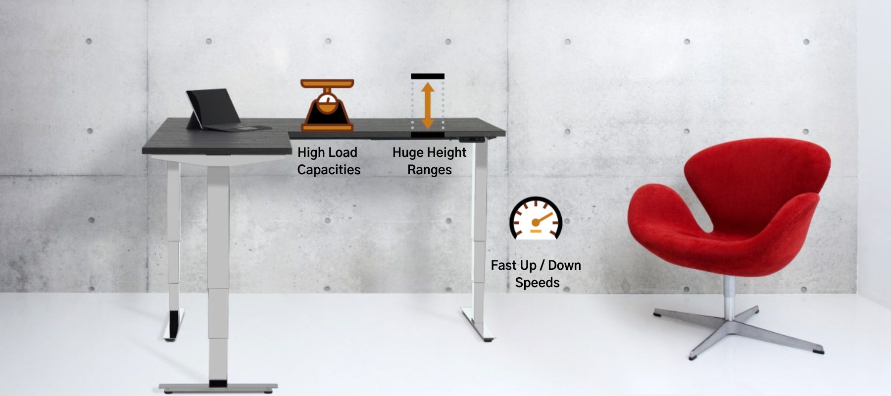 Benefits of Pinnacle Height Adjustable Standing Desk Range