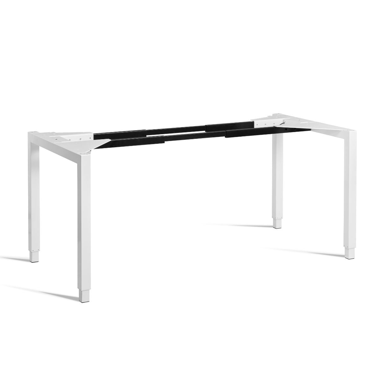 4 Leg Standing Desk Frame - Rega - White Colour - Studio Image