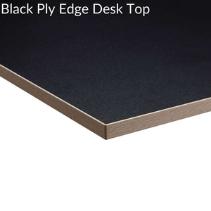 Black Ply Edge Desk Top