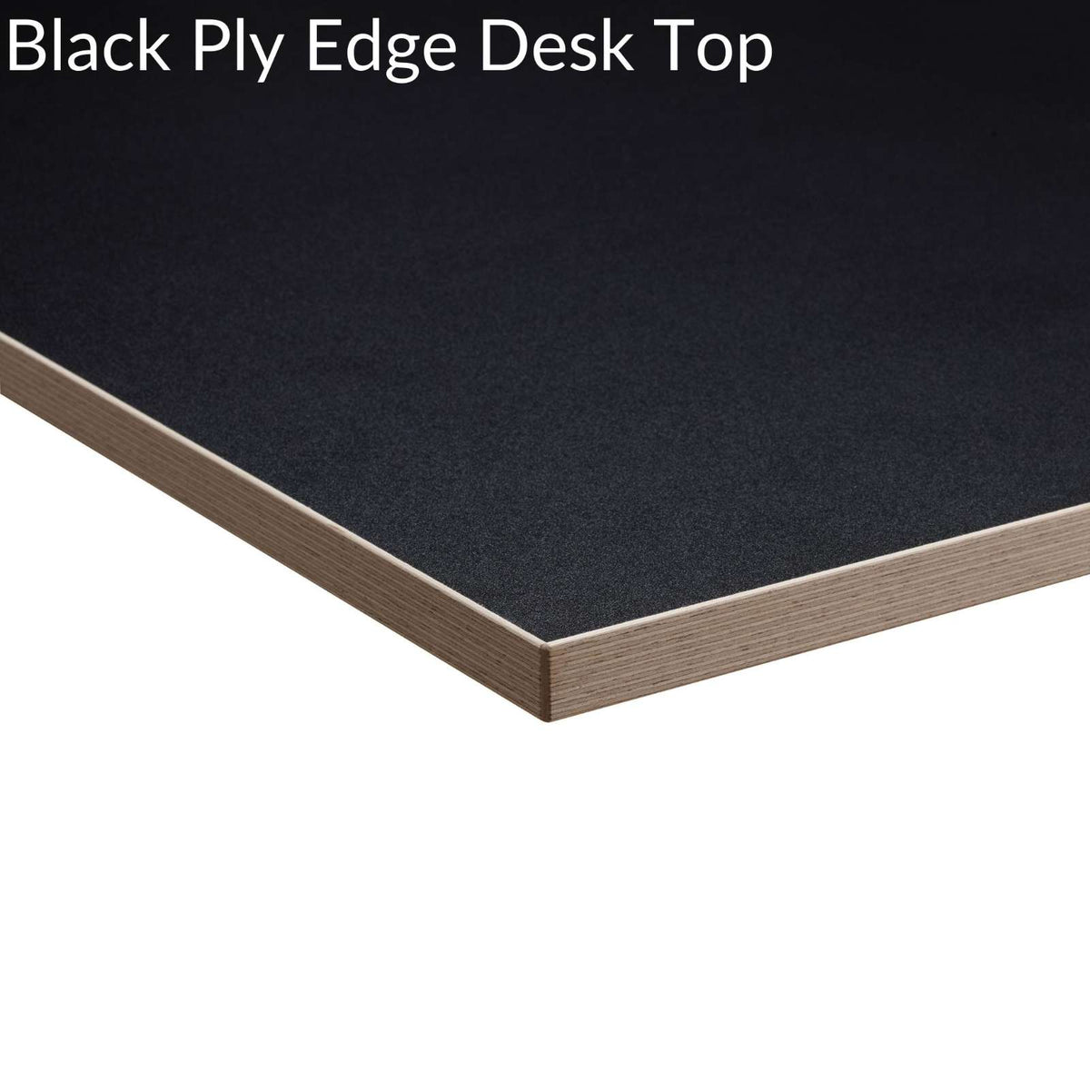 Black Ply Edge Desk Top