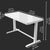 Dimensions of Dextro white glass standing desk