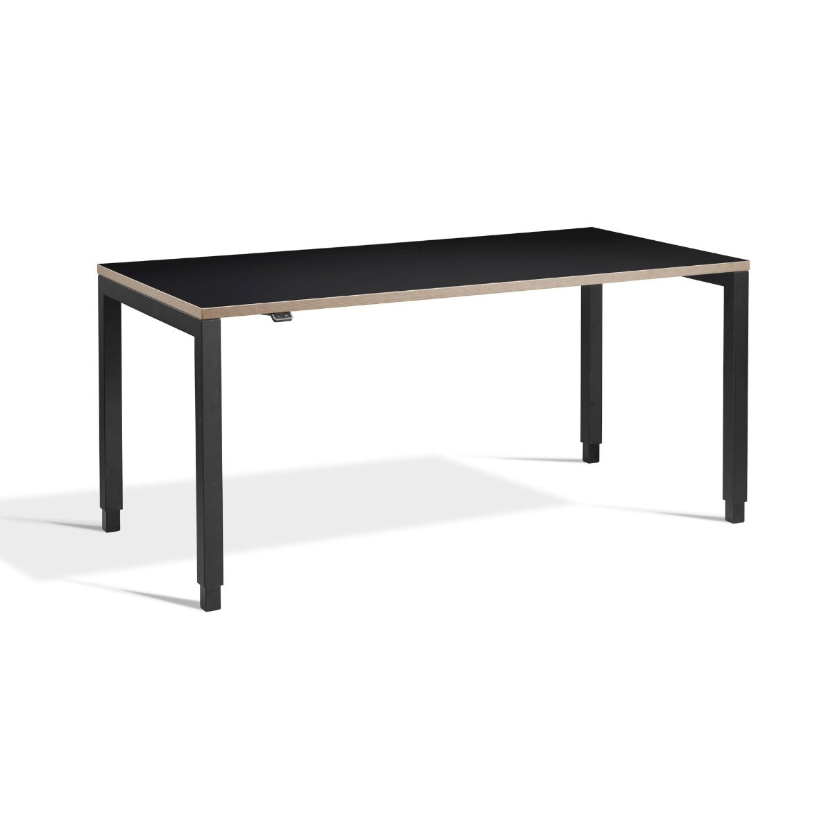 Four Leg Standing Desk Frame - Rega - Black Colour - With Custom Top