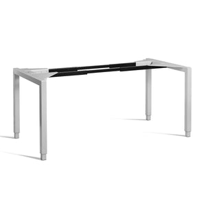 Four leg standing desk base - Rega - Silver Colour - Studio Image