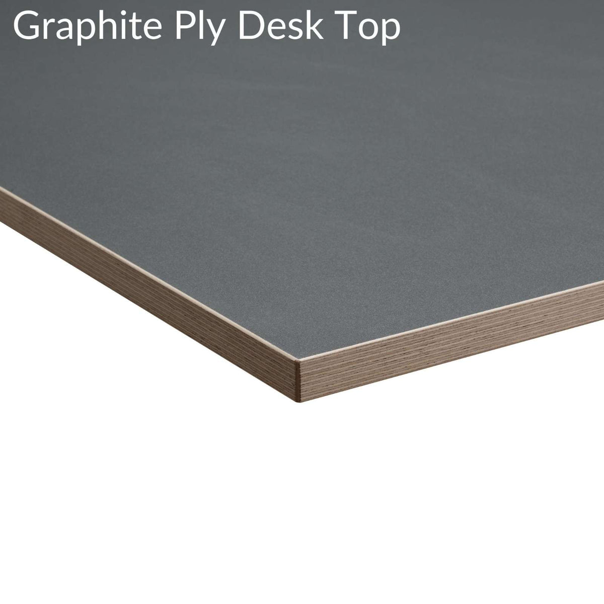 Graphite Ply Edge Desk Top