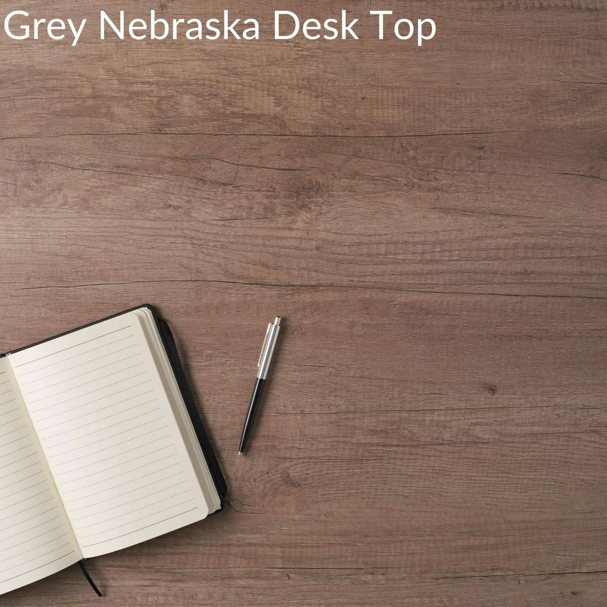 Grey Nebraska Oak Desk Top