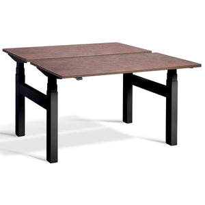 Lavoro Dual Standing Desk Ferro Bronze Top Black Frame