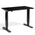 Pacto small standing desk with black top and frame