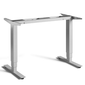 Pacto small standing desk frame in silver