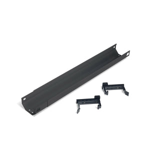 Anthracite cable management tray and brackets