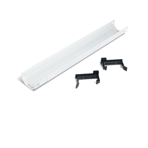 Cable Management Tray with Brackets in White