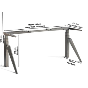 Electric Standing Desk Frame Dimensions