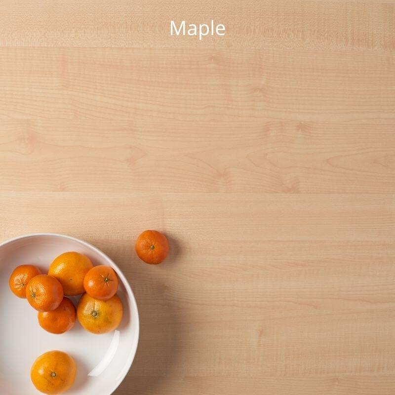 maple desk top sample in zoom view