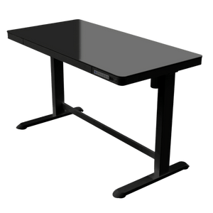 Height Adjustable Standing Desk - The Dextro Glass Black
