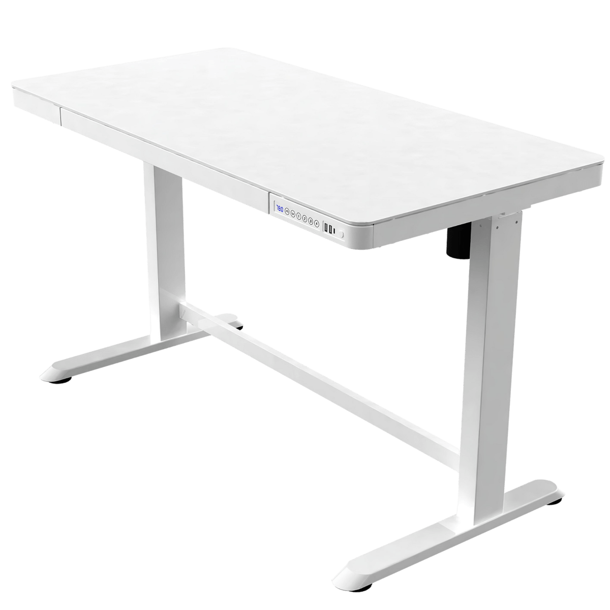 Height Adjustable Standing Desk - The Dextro Matte White