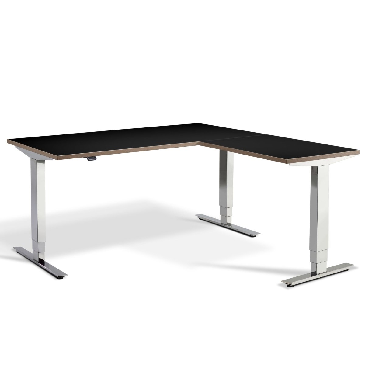 L shaped computer desk with adjustable height best sale