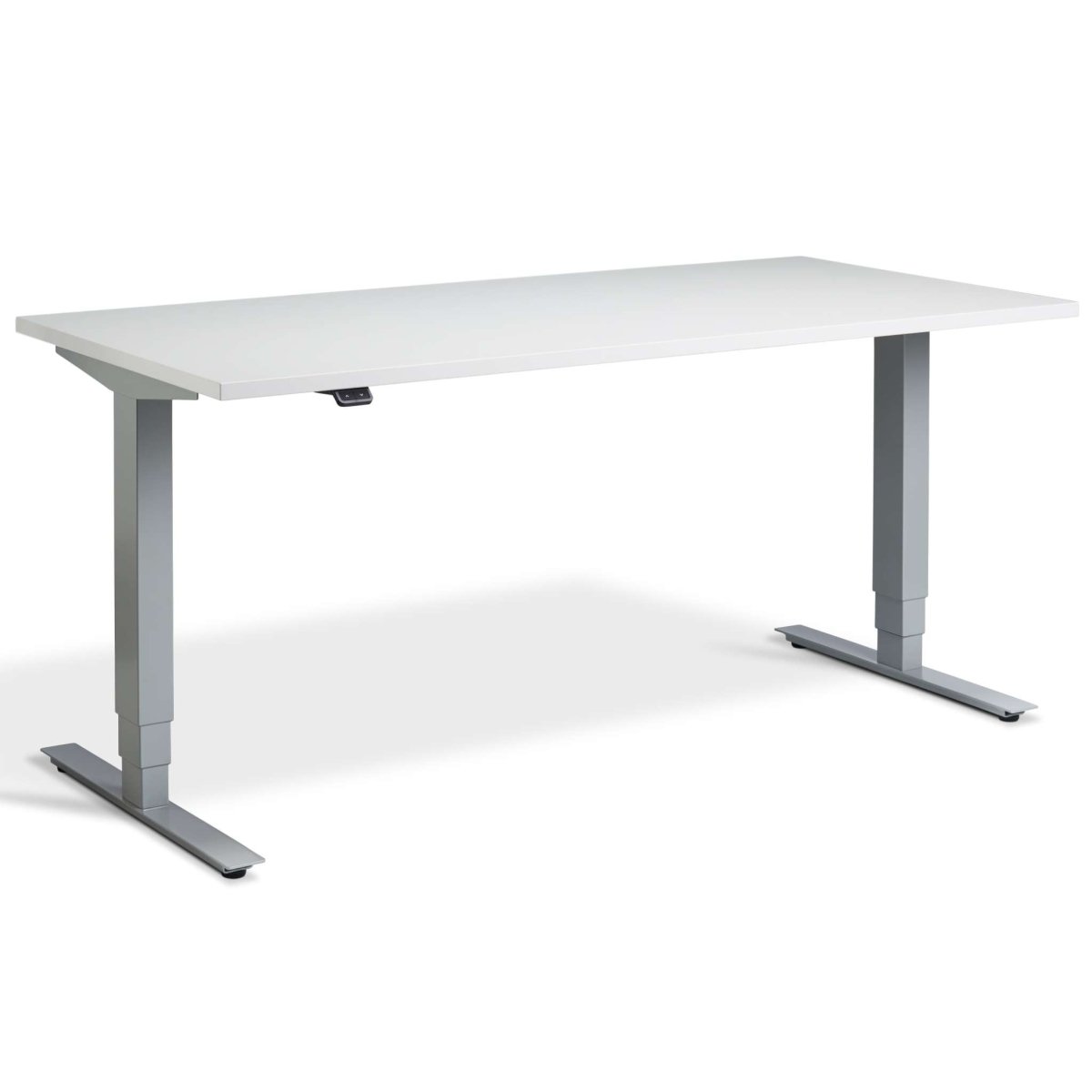 Masta Electrically Height Adjustable Desk - Silver Frame Grey Top