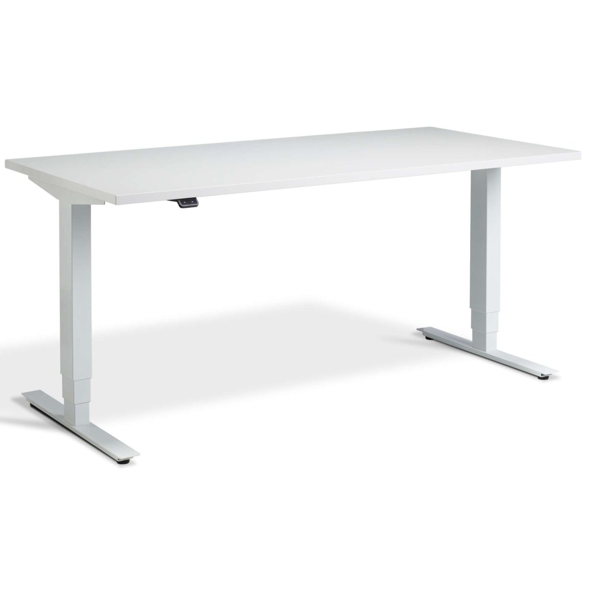 Masta Electrically Height Adjustable Desk - White Frame Grey Top