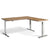 Oak Standing Desk - Corner Height Adjustable Sit Stand Desk - The Kroma