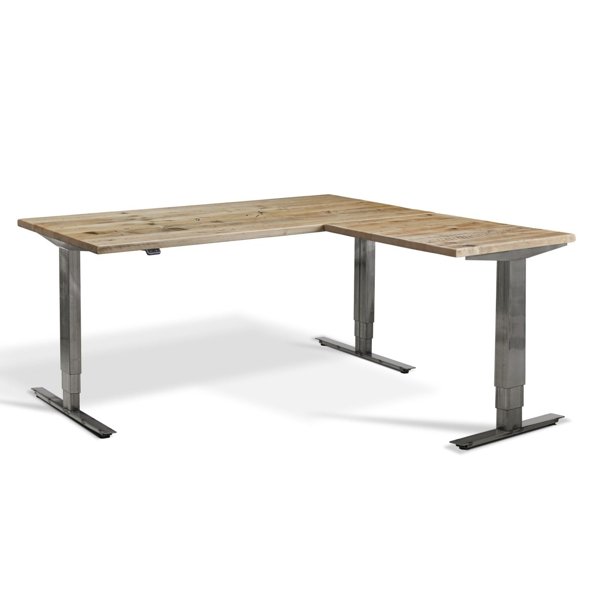 Reclaimed Wood Height Adjustable Standing Desk - The Smyth Corner