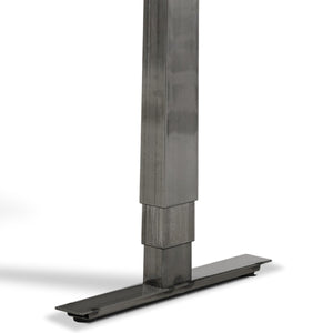 Smyth Standing Desk - Burnished Raw Steel Leg