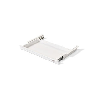 Secure Lockable Under Desk Drawer for Sit Stand Desk Medium White