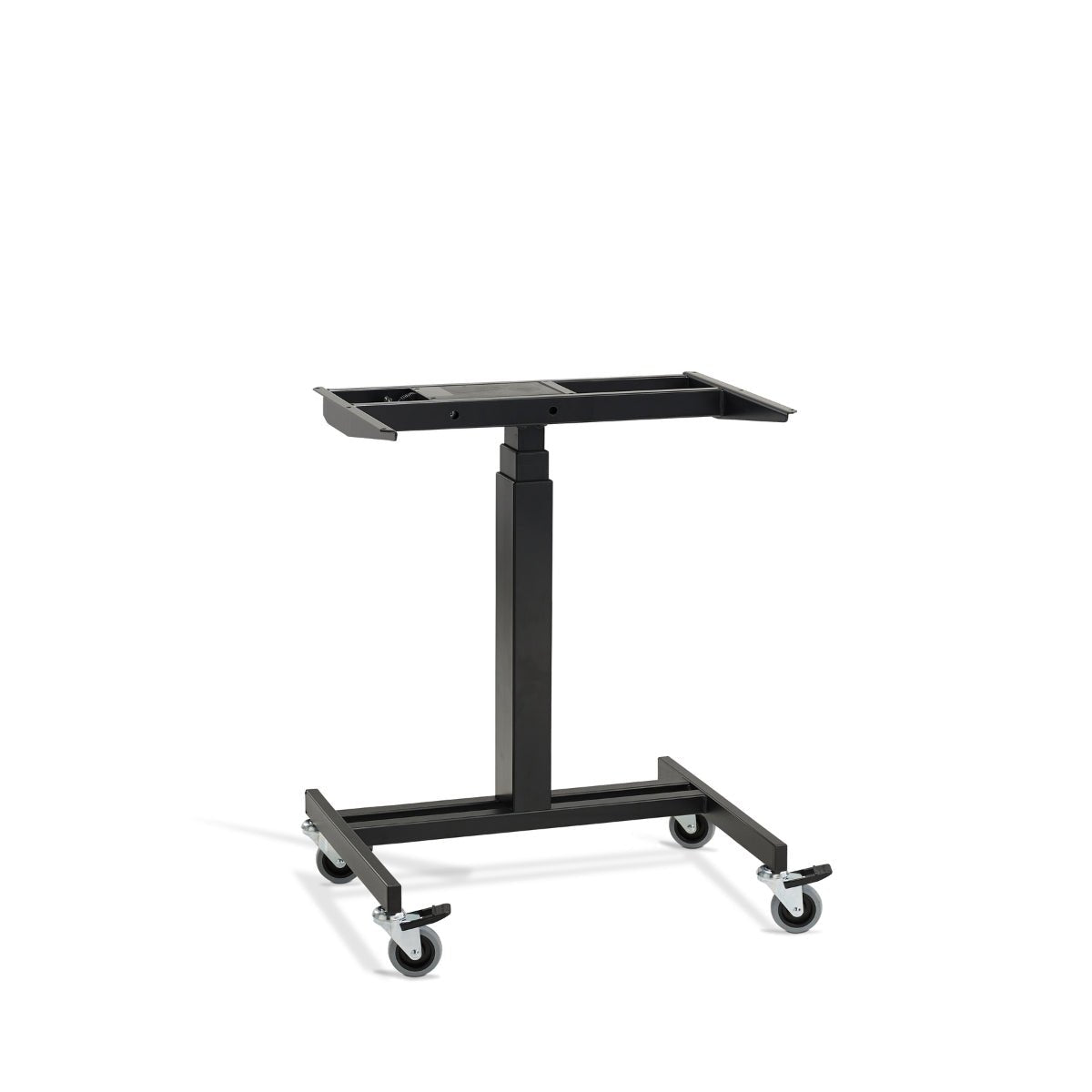 Single Leg Standing Desk Frame in Black