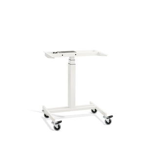 Single Leg Standing Desk Frame in White