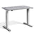 Pacto small standing desk with concrete top and silver frame - front view