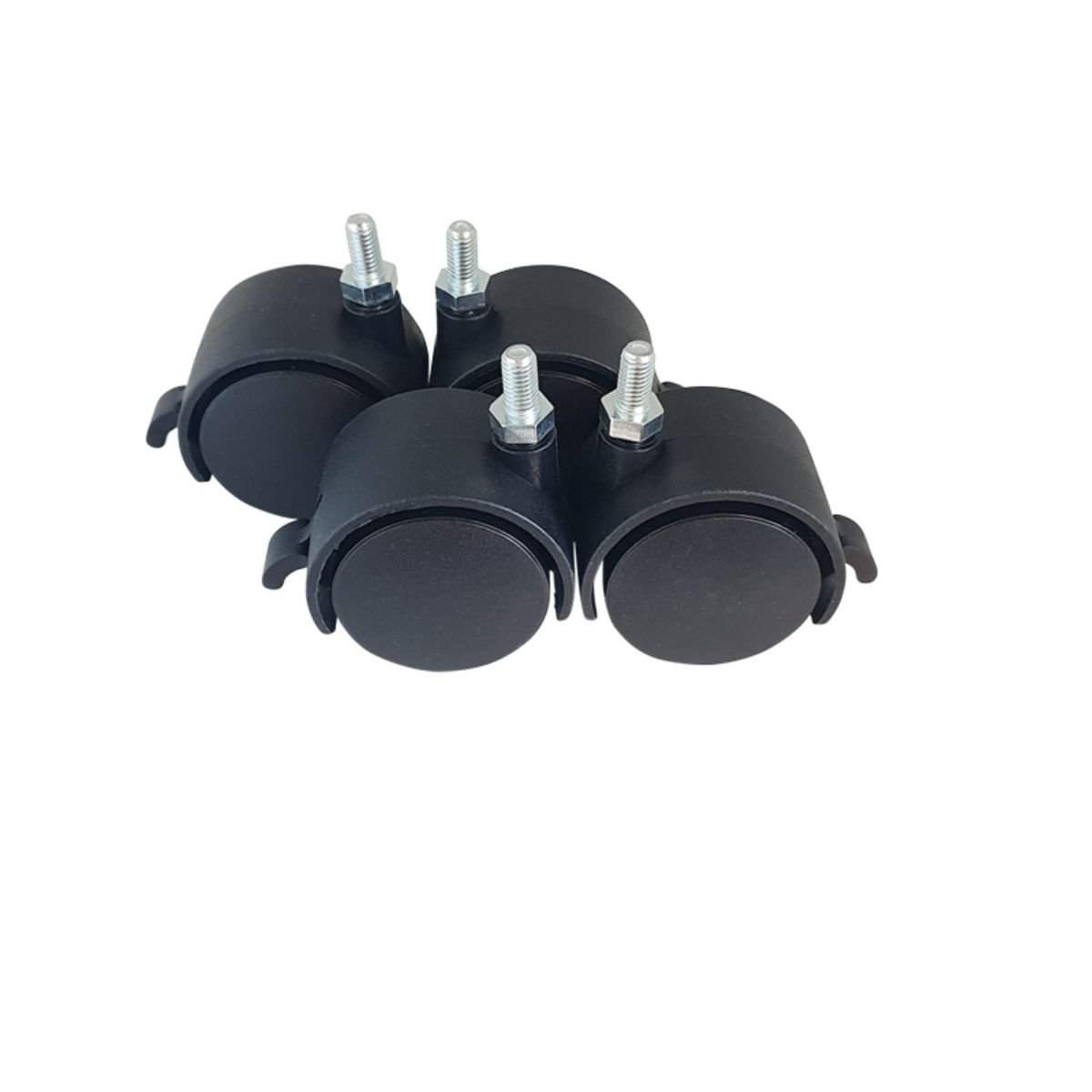Set of four castors for Standing Desk in close up